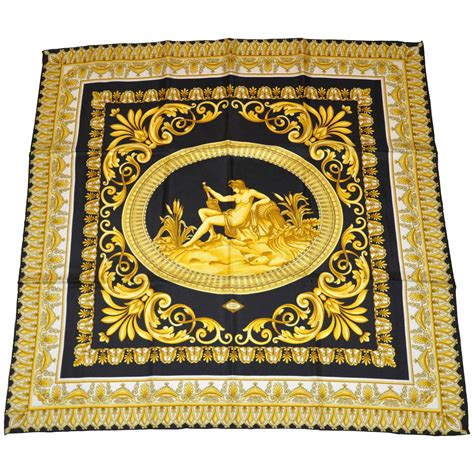 gianni versace silk scarf|versace silk scarf sale.